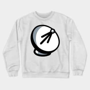 Satellite Dish Emoticon Crewneck Sweatshirt